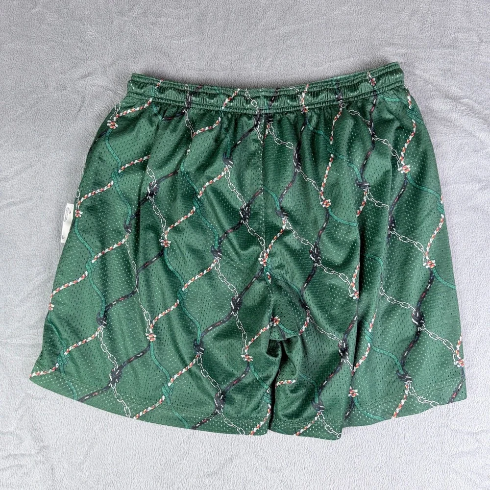 Nike Standard Issue Basketball Reversible Shorts Green Mesh DQ5722-341 Mens XL